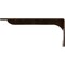 Ekena Millwork Embrey Steel Bracket, Antiqued Bronze 2"W x 14"D x 5 1/4"H BKTM02X14X05EBABZ - alternate 6